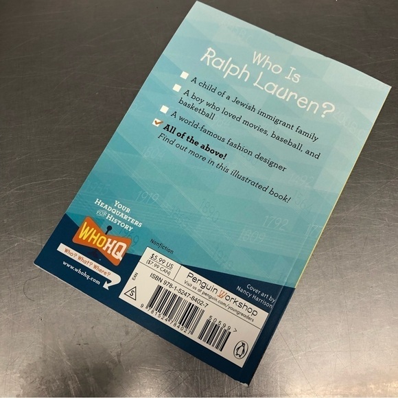 Who is.. Ralph Lauren? Paperback Book - Picture 5 of 5